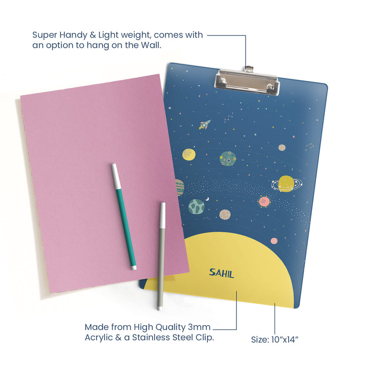 Personalised Clipboard - Space Explorer