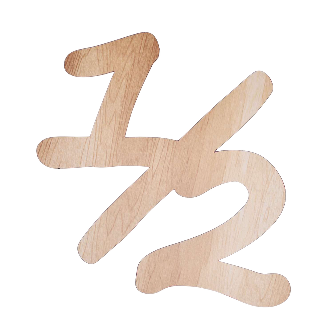 Wooden Half Cut Out- Natural