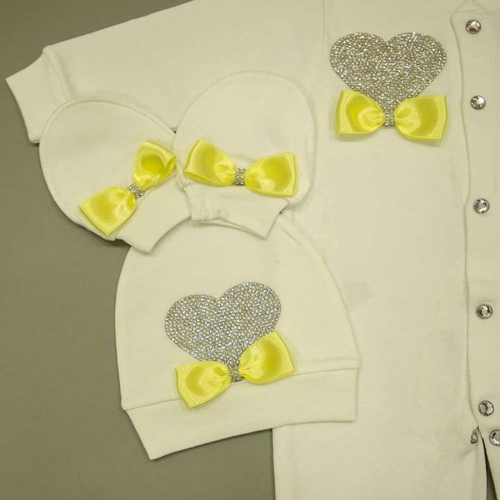 Peruvian Romper Set- Yellow Heart