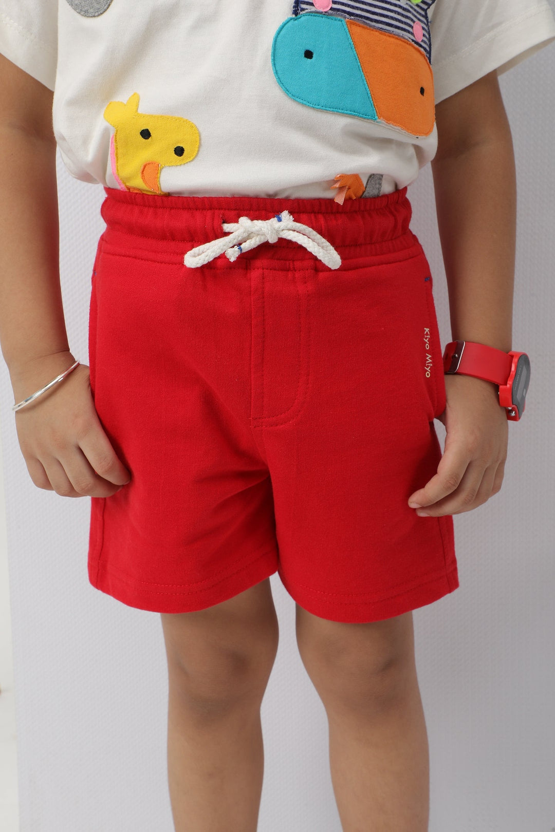 Red Casual Shorts