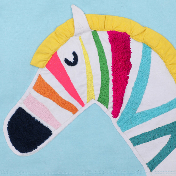 Aqua Zebra T-shirt