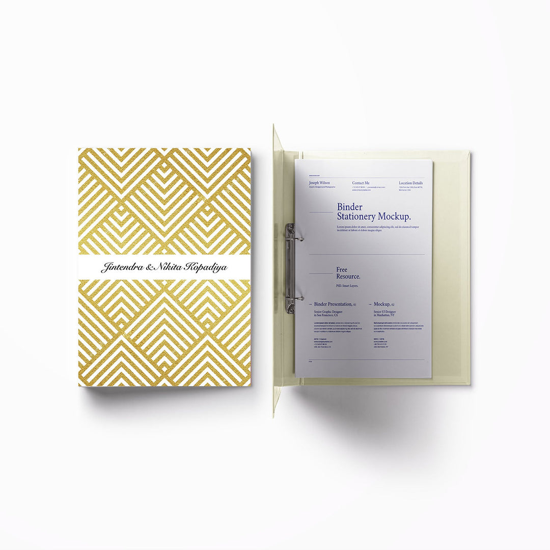 A4 Vertical Clip Binder File (Themes Available)