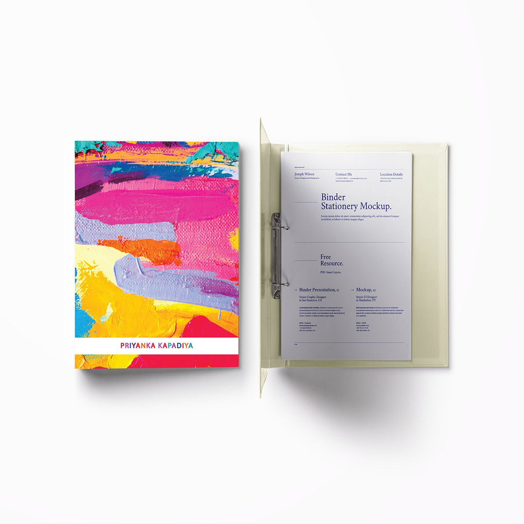A4 Vertical Clip Binder File (Themes Available)