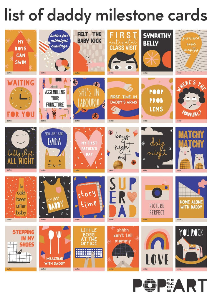 Mini Milestone Cards | Daddy (box of 30 cards)
