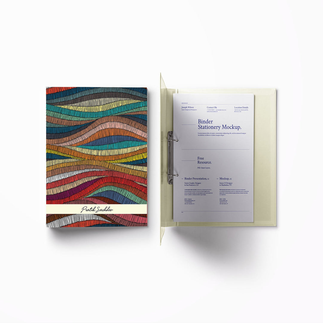 A4 Vertical Clip Binder File (Themes Available)