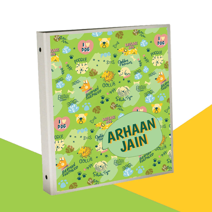 Personalised Binder - I Love Dogs