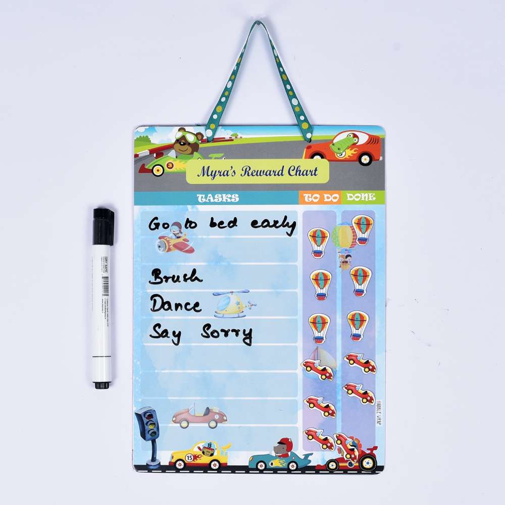 Magnetic Reward Chart - Racing Car Theme