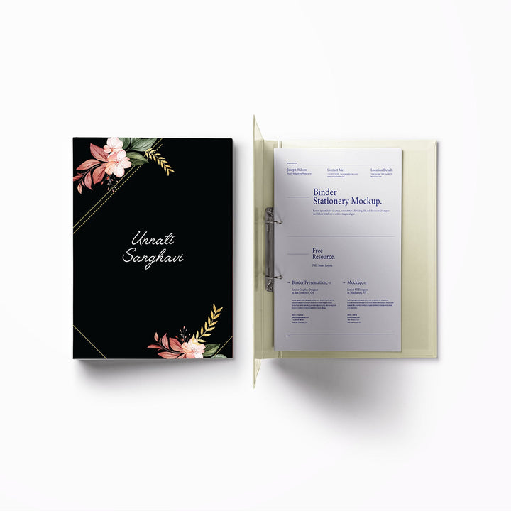 A4 Vertical Clip Binder File (Themes Available)