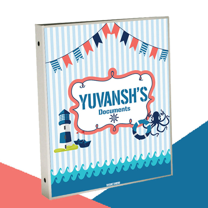 Personalised Binder - Nautical