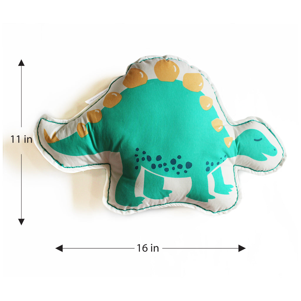 Snooze & Roar Dinosaur Shape Cushion for Boys & Girls (Can be Personalised)