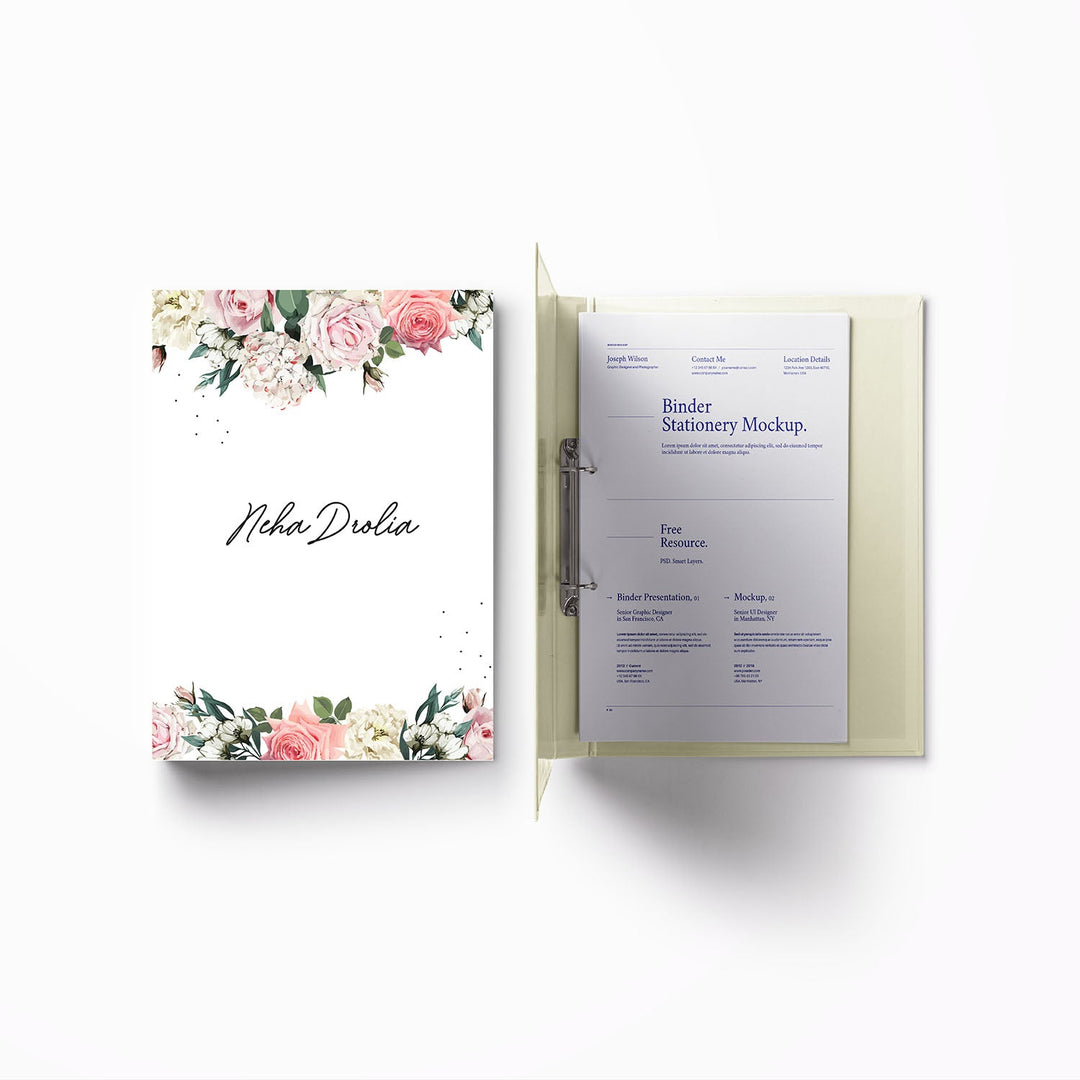 A4 Vertical Clip Binder File (Themes Available)