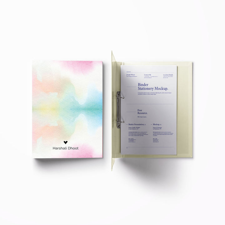 A4 Vertical Clip Binder File (Themes Available)
