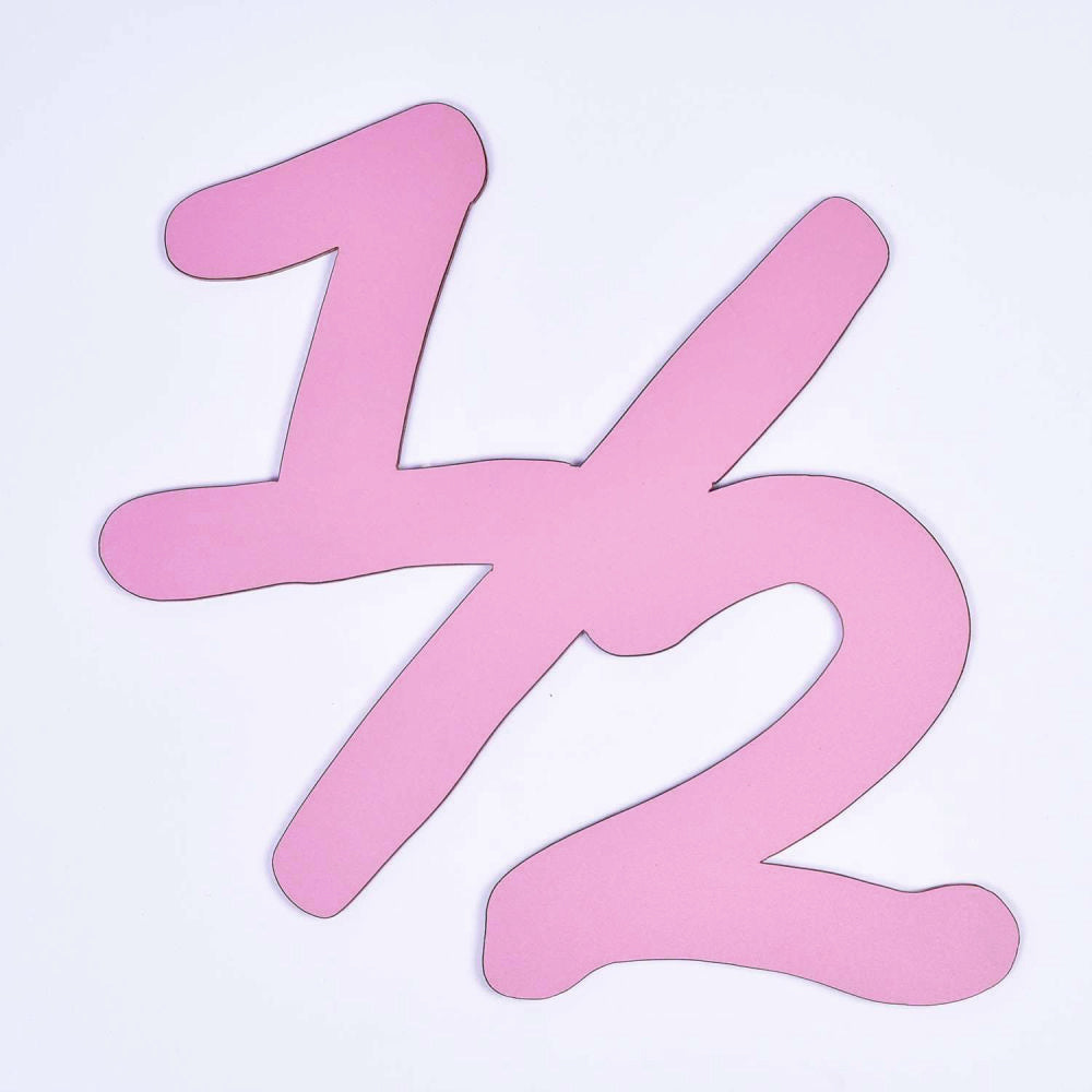 Half Birthday Cupcake Set - Pink
