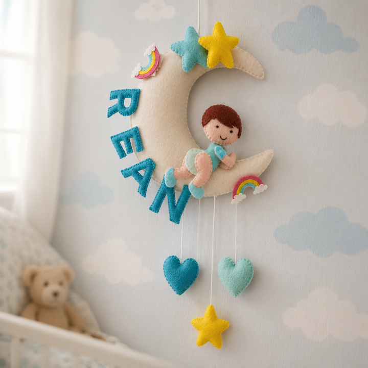 Babble Wrap Sweet Moonlight Name Hanging