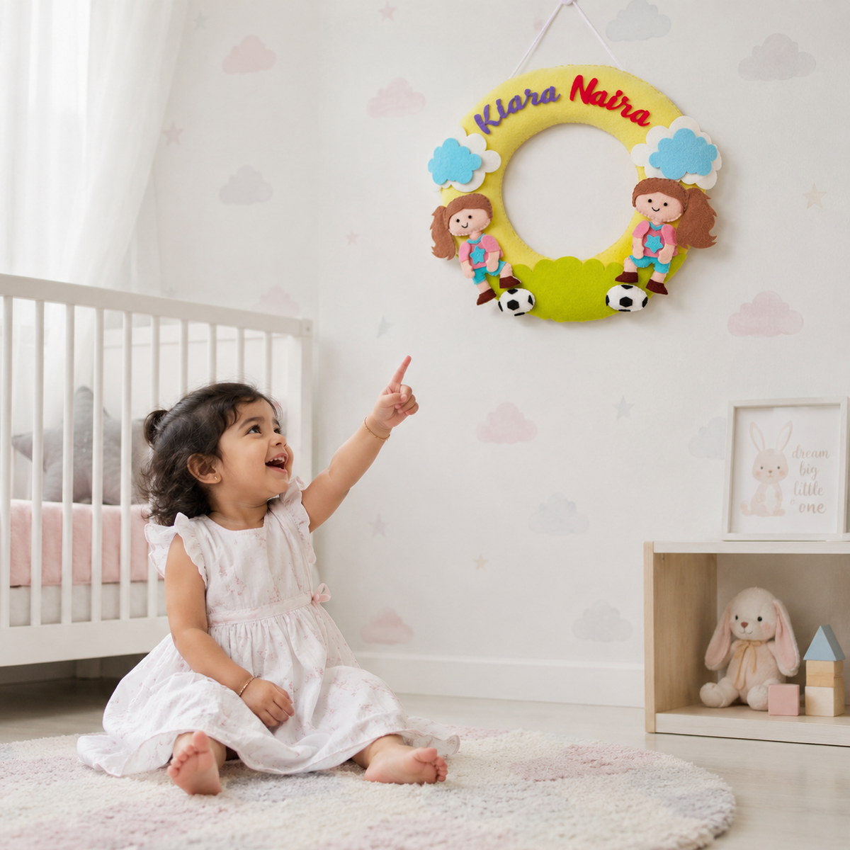 Babble Wrap Football Frenzy Name Hanging