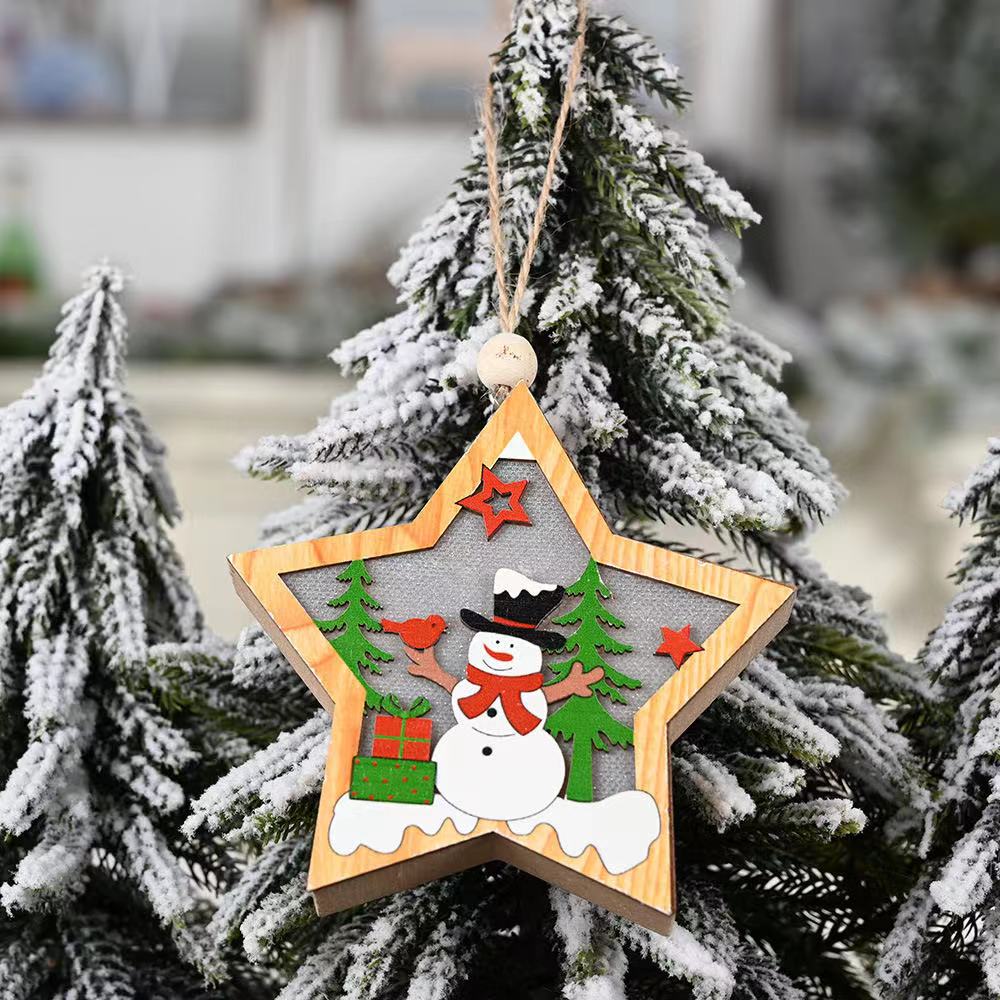 Babble Wrap Shimmer Starry Ornament- Snowy Snowman