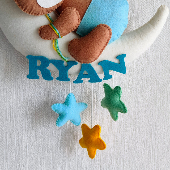 Babble Wrap Dreamy Bear Name Hanging