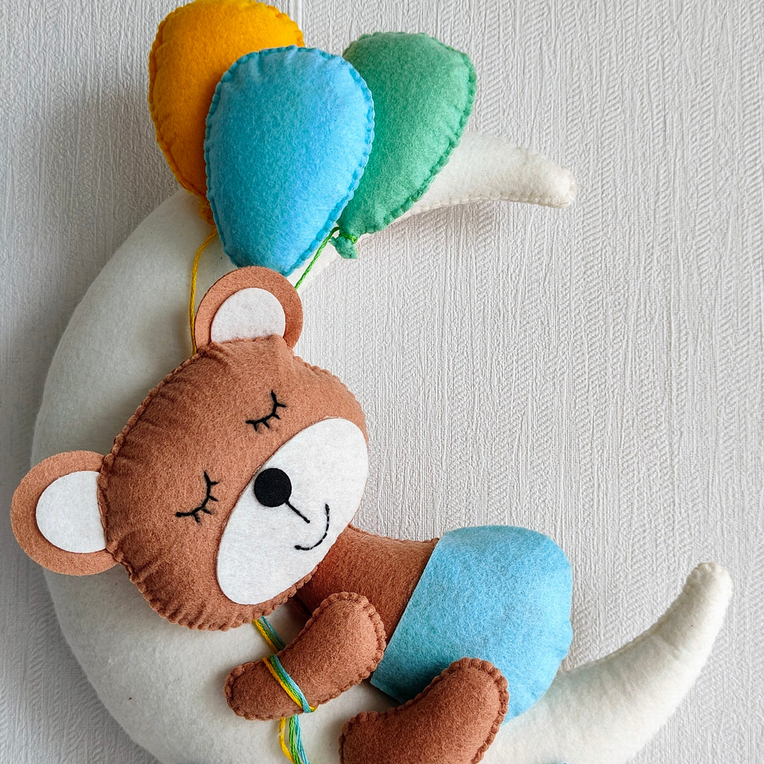 Babble Wrap Dreamy Bear Name Hanging