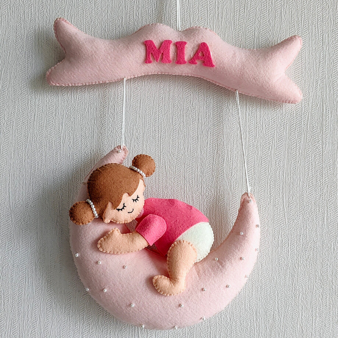 Babble Wrap Crescent Cutie Name Hanging