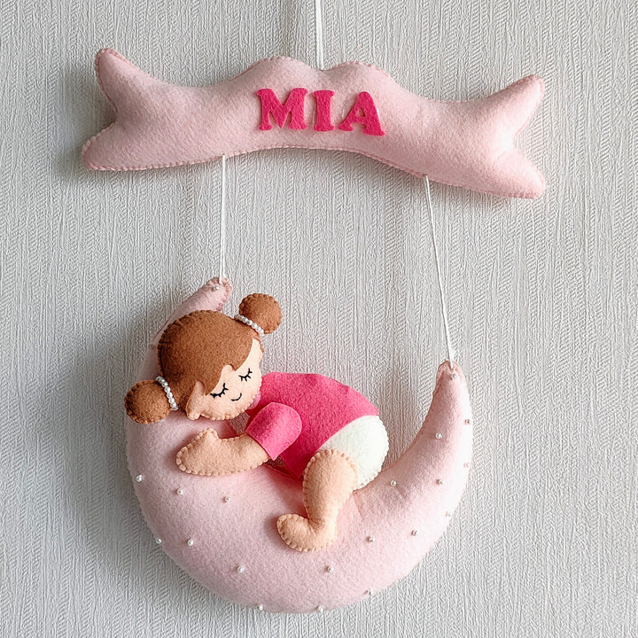 Babble Wrap Crescent Cutie Name Hanging