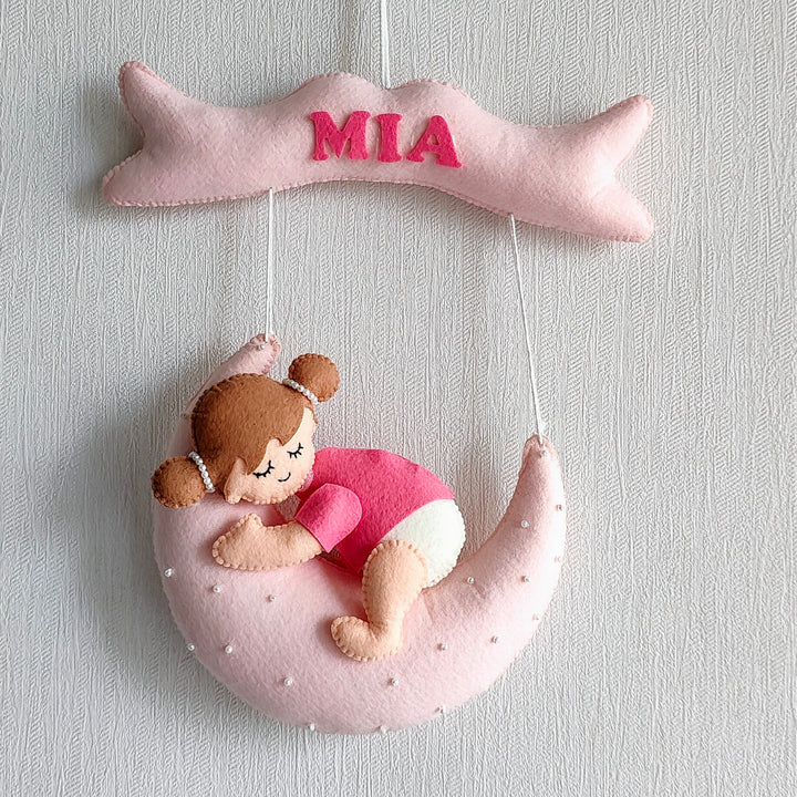 Babble Wrap Crescent Cutie Name Hanging