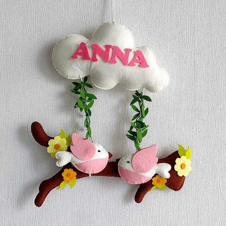 Babble Wrap Birdie Bliss Name Hanging