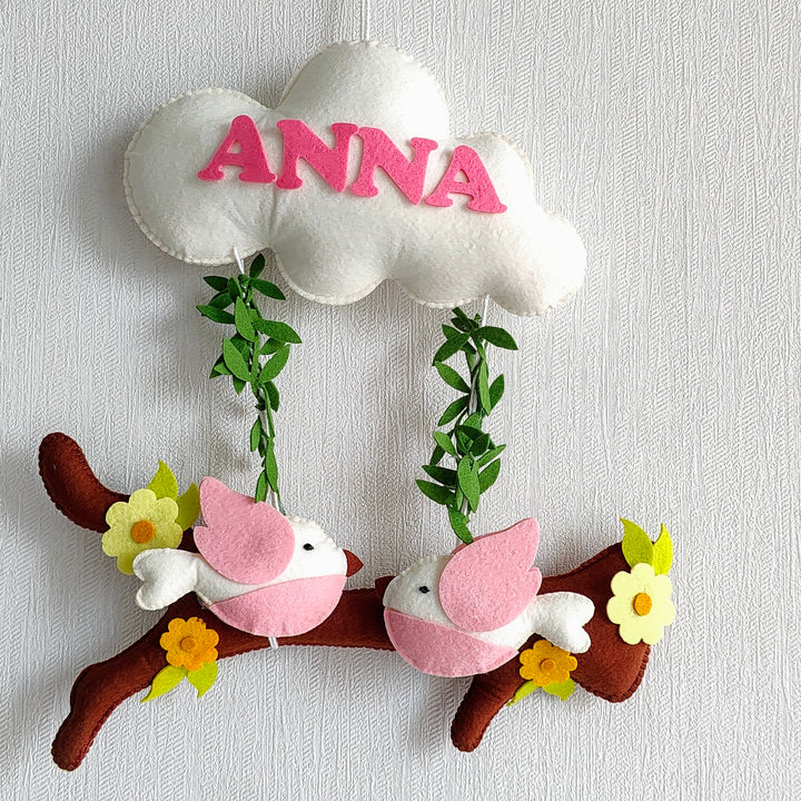 Babble Wrap Birdie Bliss Name Hanging