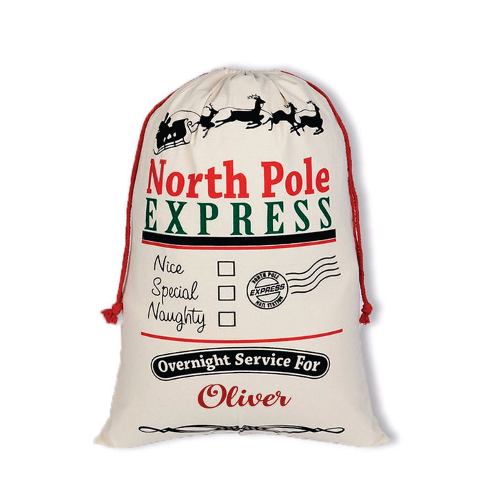 Babble Wrap Christmas Sacks- North Pole Express