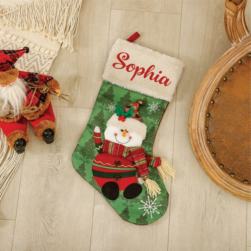 Babble Wrap The Famous Five Stockings- Snowy Snowman