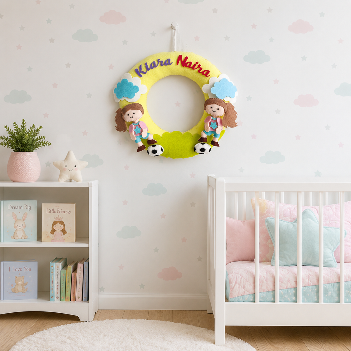 Babble Wrap Football Frenzy Name Hanging