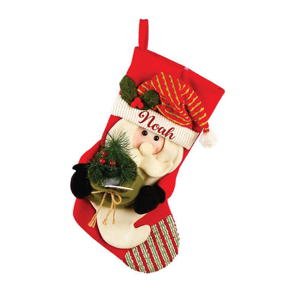 Babble Wrap Santa With A Present Stocking