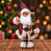 12 Inch Plaid Santa Decor