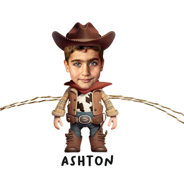 Babble Wrap Personalised Caricature Rakhi - Cow Boy