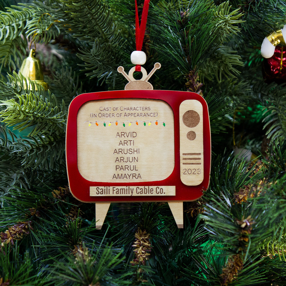 Babble Wrap Retro TV Ornament