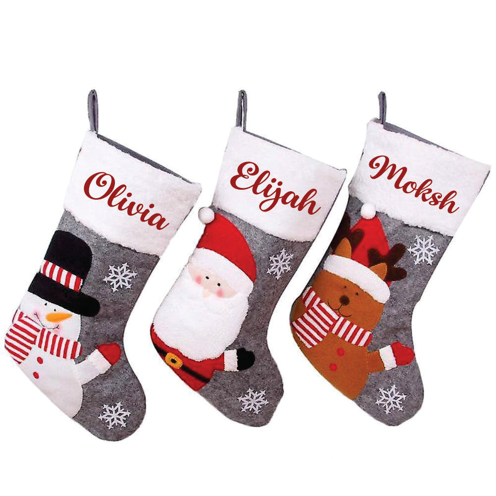 Babble Wrap Holiday Harmony Stocking - Merry Moose