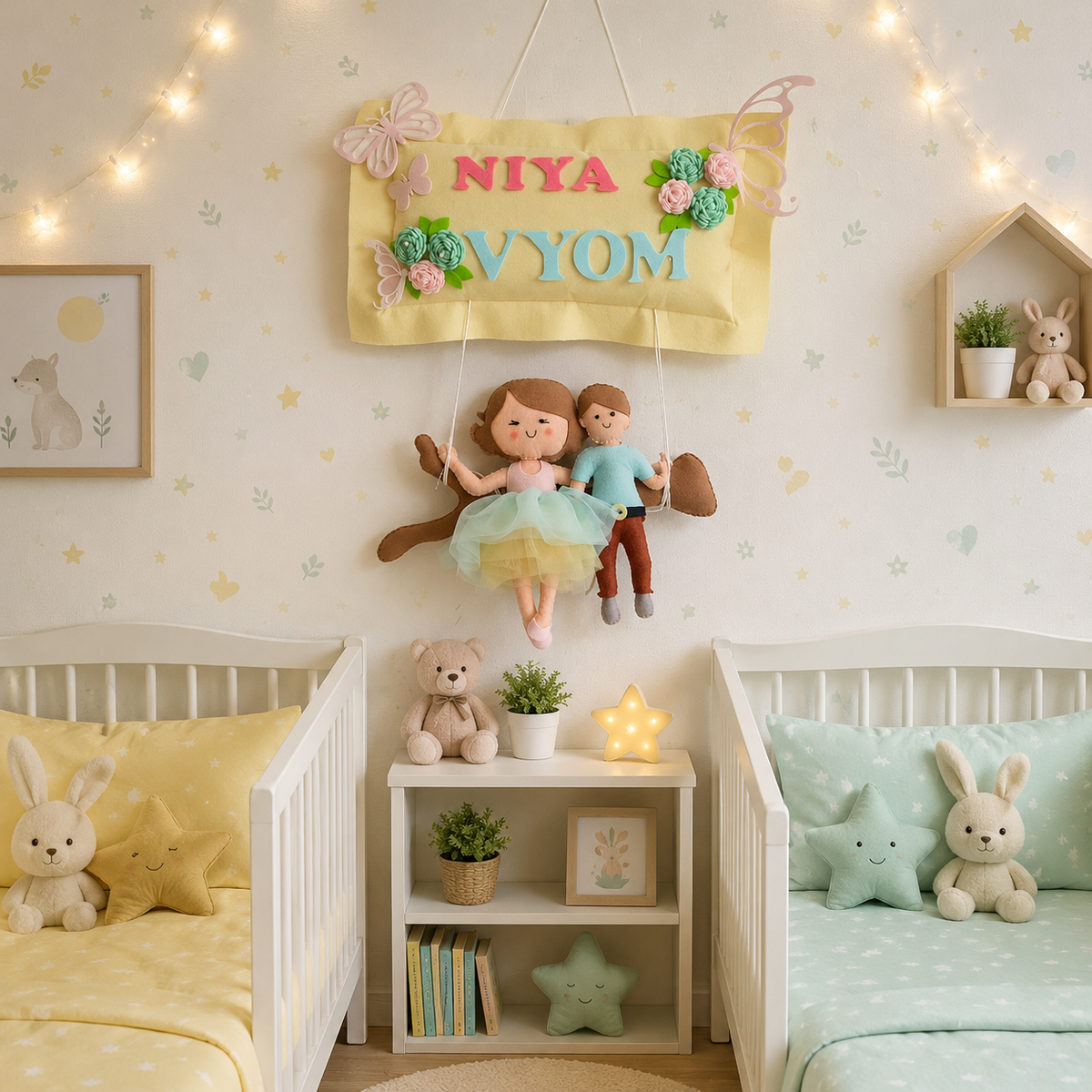 Babble Wrap Swinging Smiles Name Hanging
