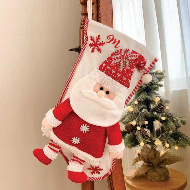 Babble Wrap Personalised Hearty Laugh Stockings- Happy Santa