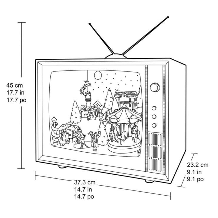 Babble Wrap 18" Classic Christmas TV