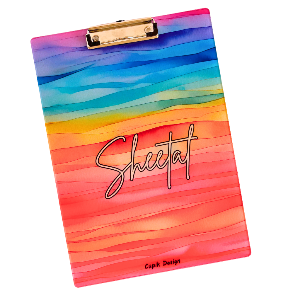 Colour Waves Clipboard (Acrylic)