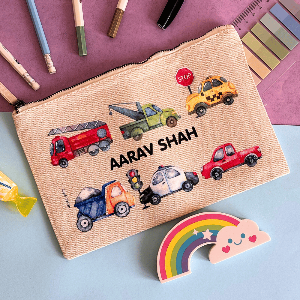 Traffic Pencil Case (Canvas)