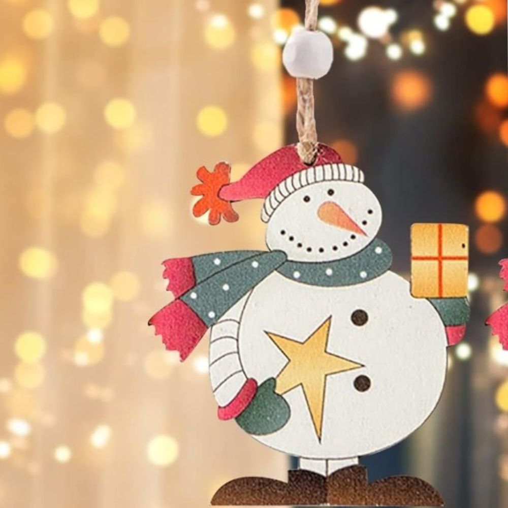 Babble Wrap Joyful Festive Ornaments- Starry Snowman