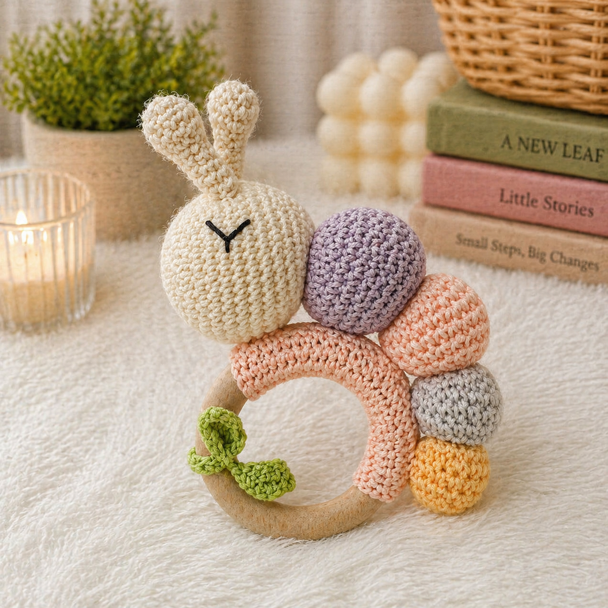 Crochet Rattle - CuddleCrawl – Blossom
