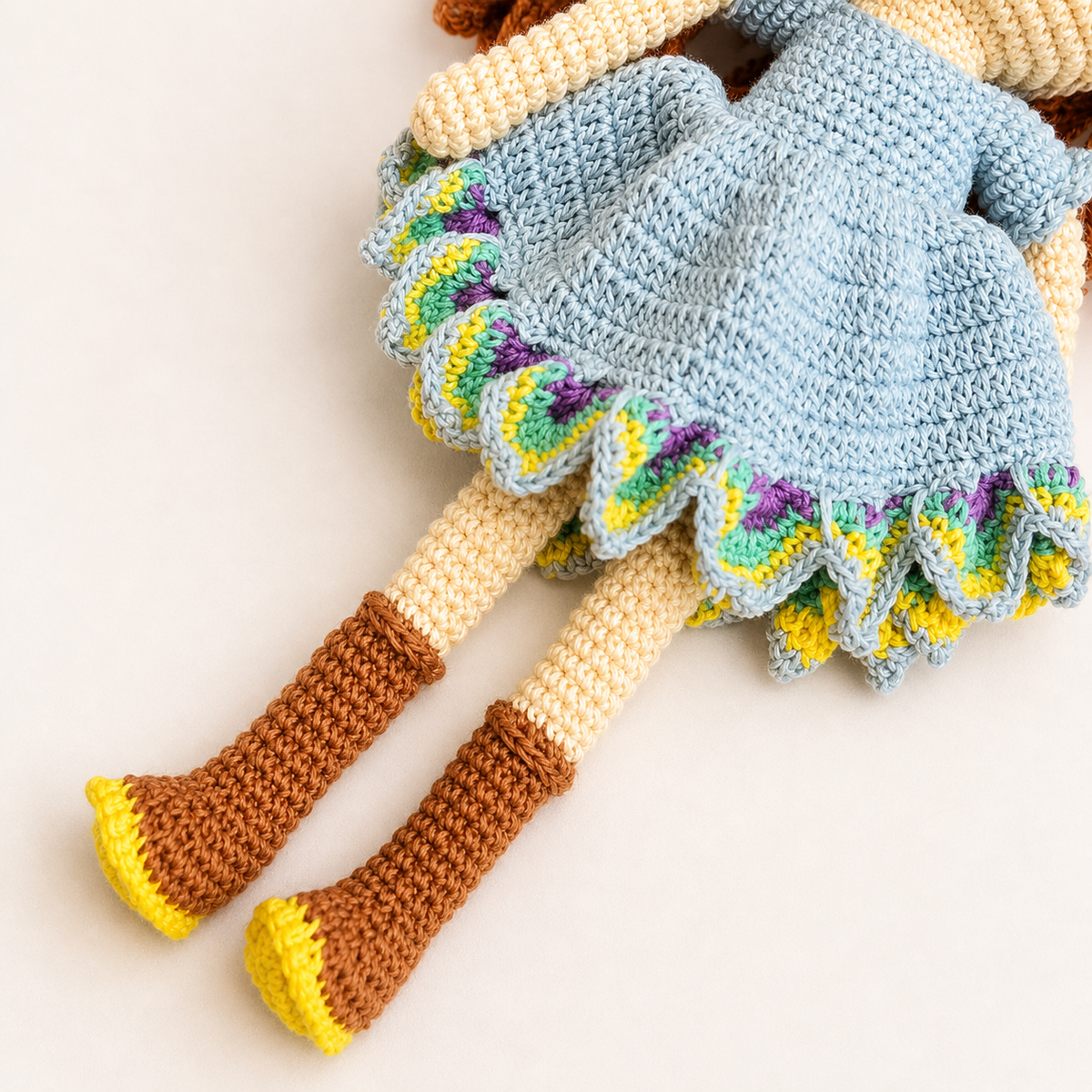 Crochet Doll - Peacock Princess