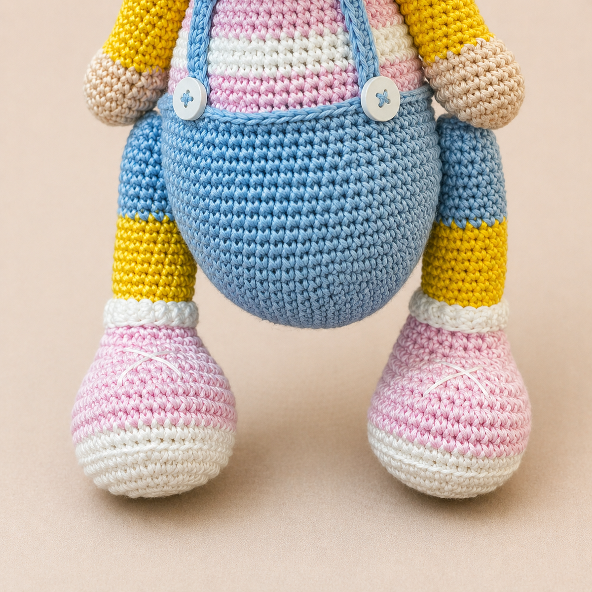 Crochet Toy- Griffin The Giraffe - Pink