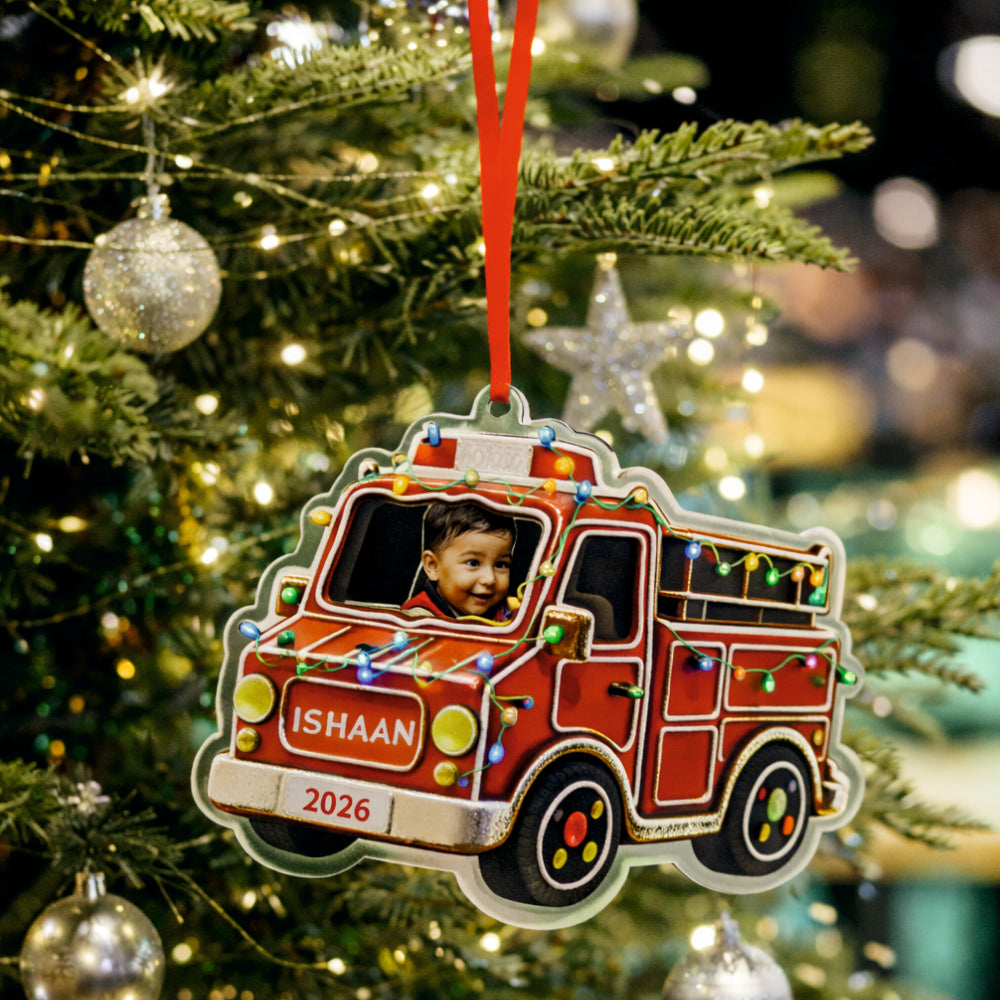 Babble Wrap Twinkle Truck Ornament