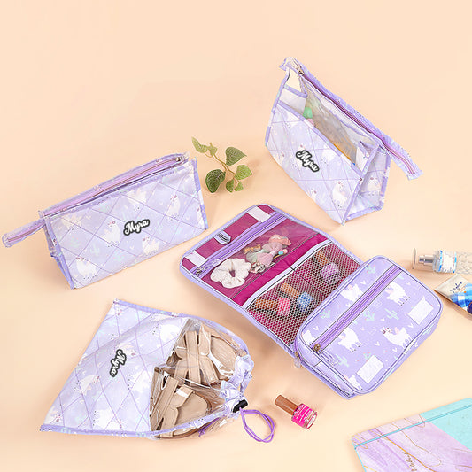 Multi use pouch set- 4 piece set -Llama
