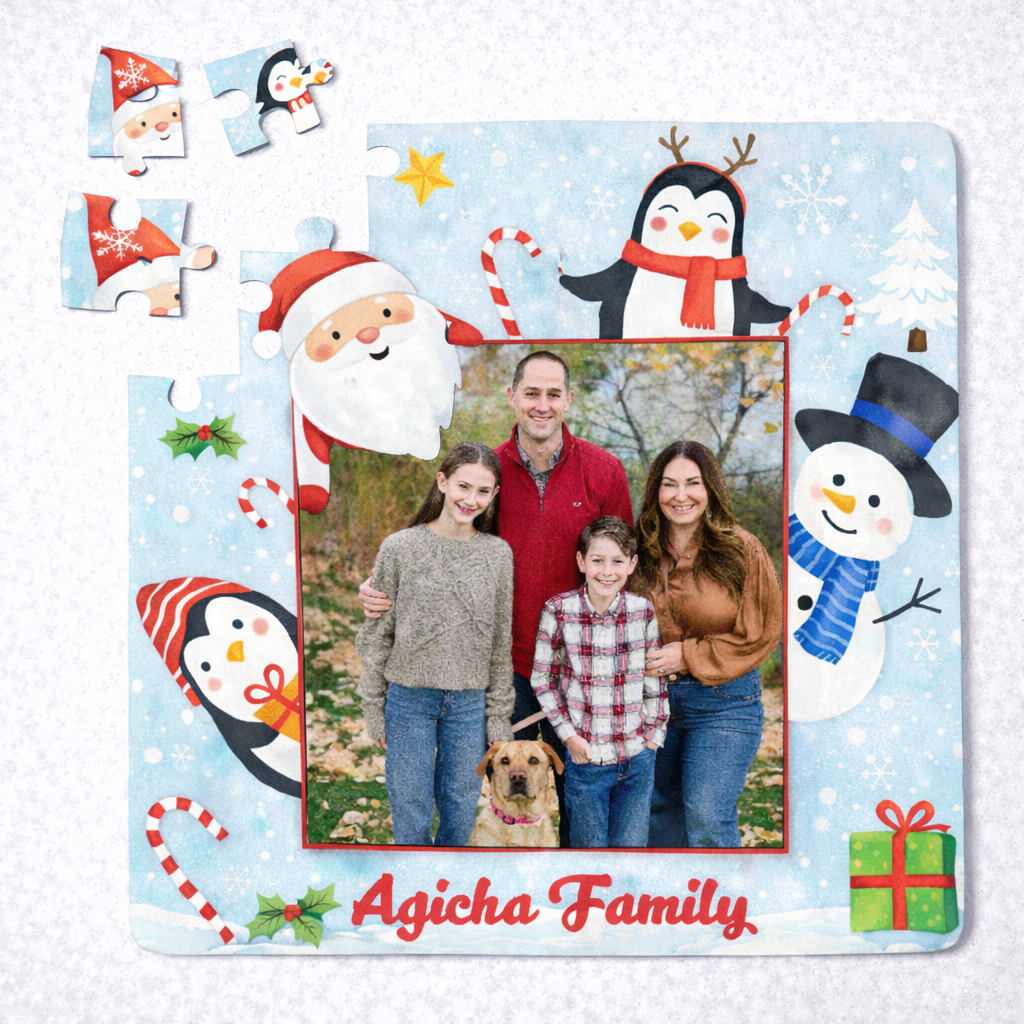Magnetic Puzzle – Christmas Family Keepsake