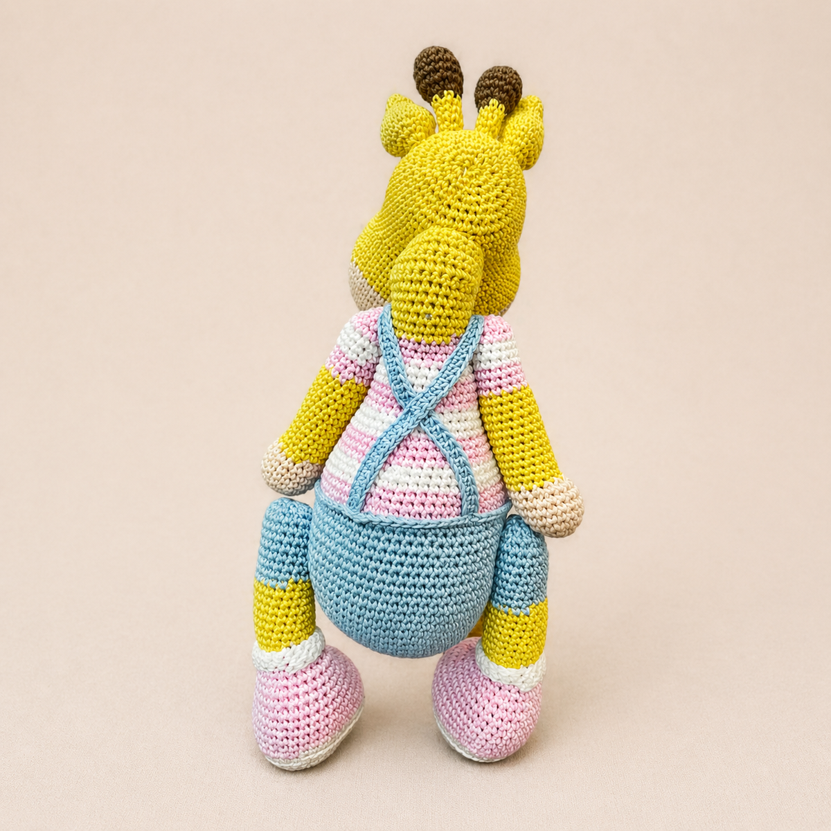 Crochet Toy- Griffin The Giraffe - Pink