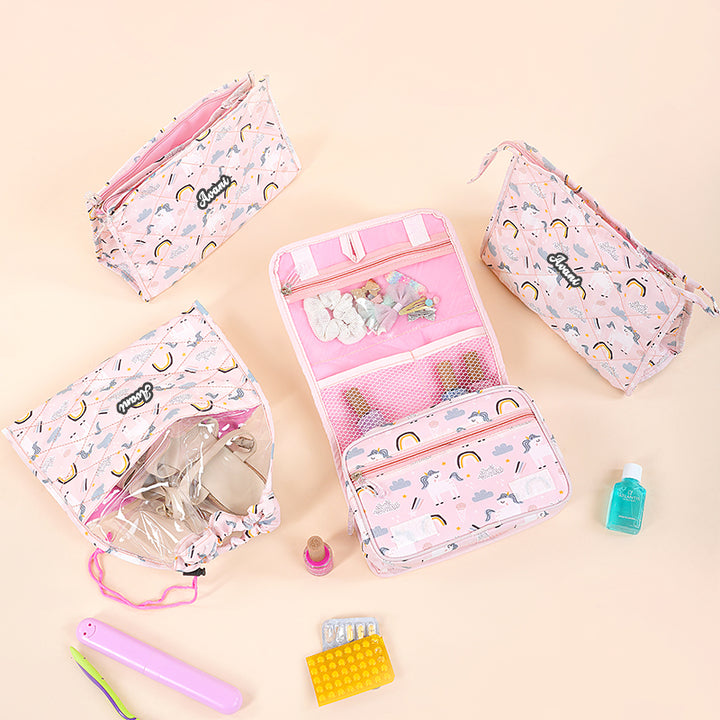 Complete travel set- 7 piece set - Unicorn