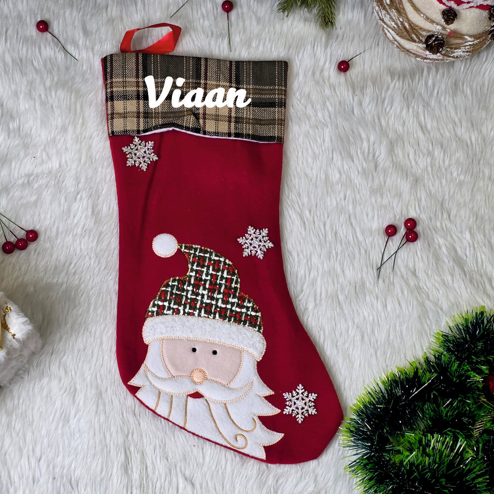 Vintage Holiday Stocking - Set of 3